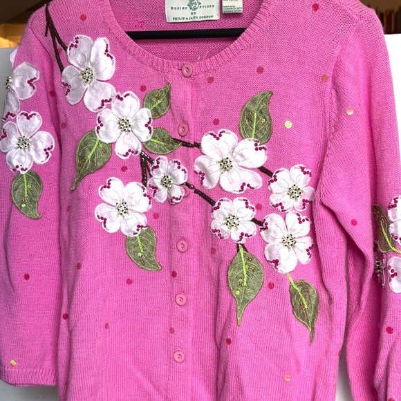 NWT Design Options by Phillip & Jane Gordon Dogwood Sweater Sz S - Picture 2 of 9
